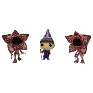 Will The Sorcerer #1245 + 2 Demogorgons #428 Funko Pop Lot Stranger Things Loose